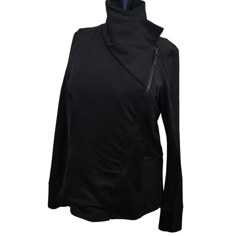 5.11 Tactical Jacket Women's M‎ Black Louise Asymmetrical Zip Moto Coat 66011